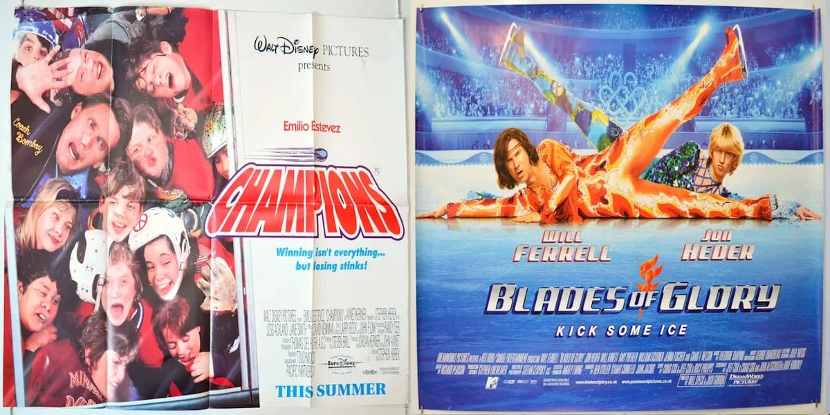 The Mighty Ducks (1992) & Blades of Glory (2007) event poster