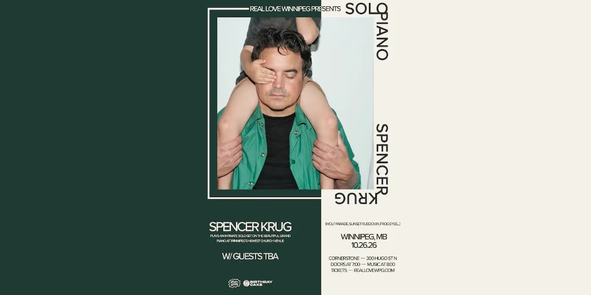 Spencer Krug (of Wolf Parade, Sunset Rubdown..) LIVE at Cornerstone with Well Sister event poster