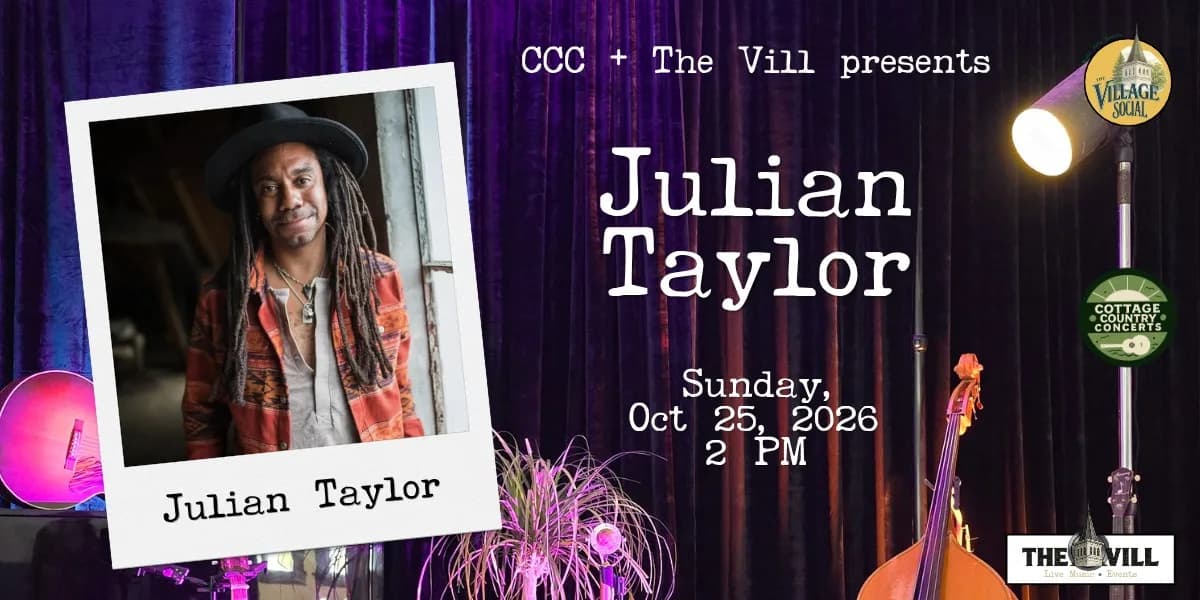 Julian Taylor event poster