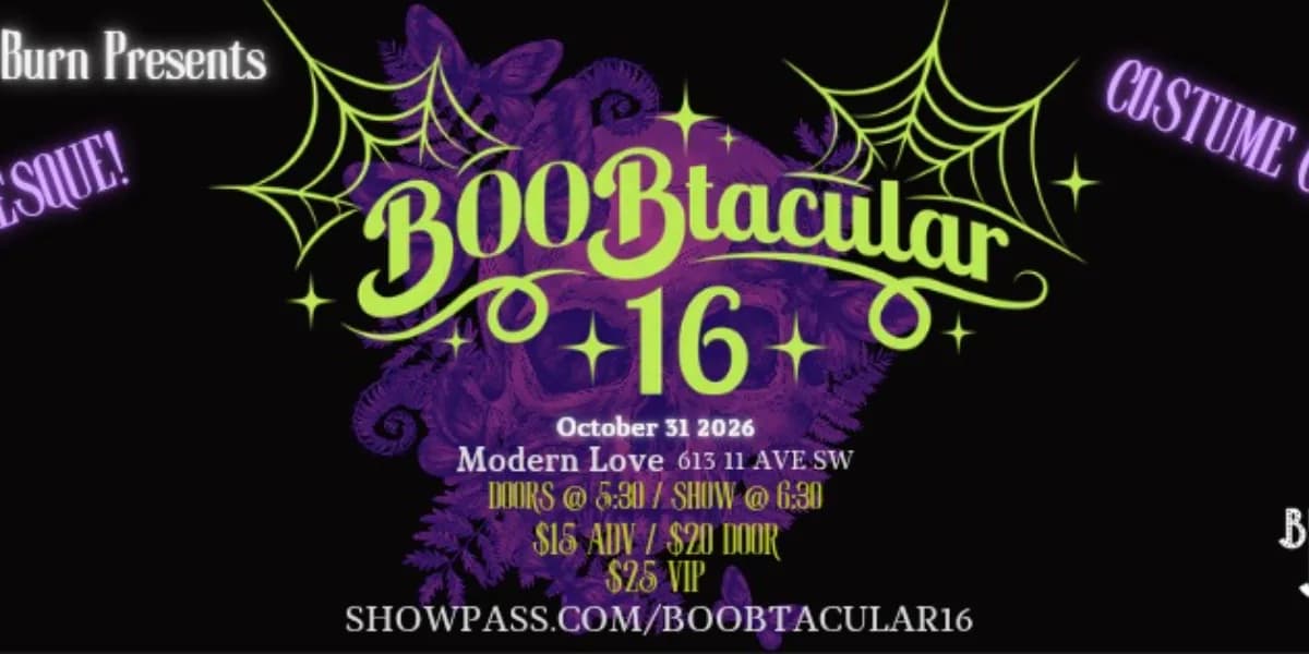 BOOBtacular Monster Mash 16 event poster