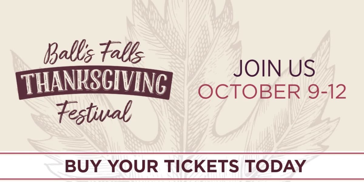 Ball's Falls Thanksgiving Festival 2026 event poster