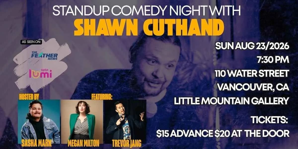 Shawn Cuthand and Friends hosted by Sasha Mark event poster