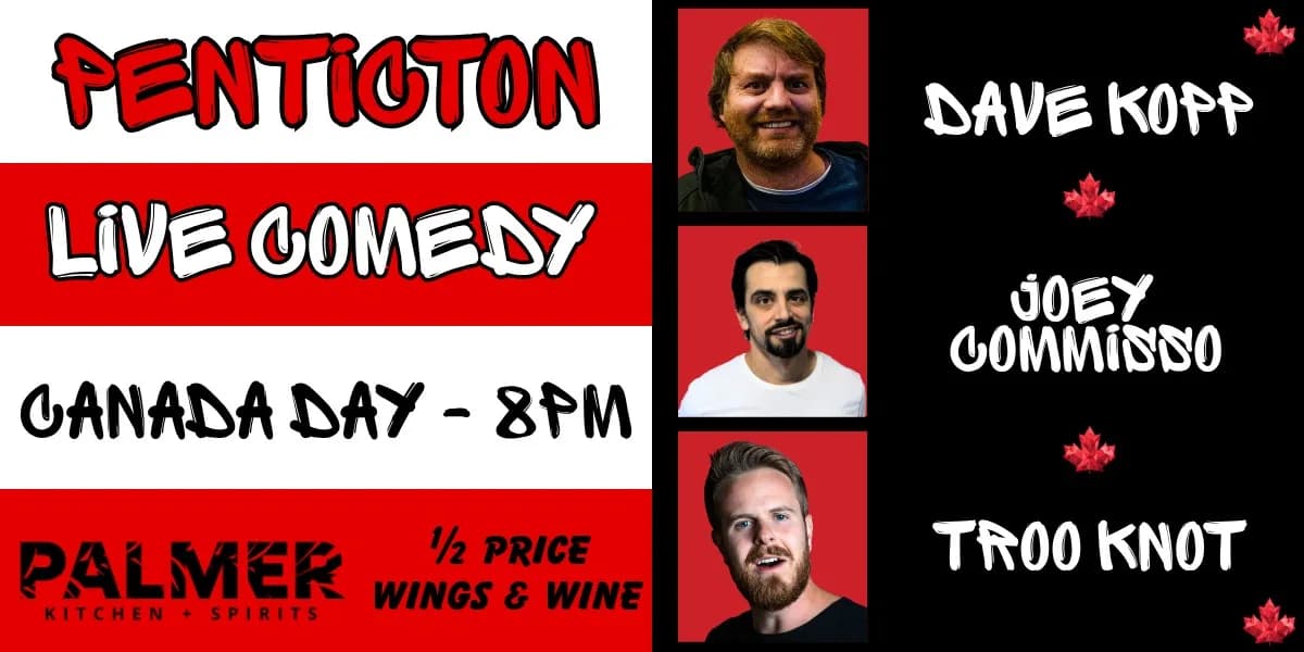COMEDY @ Palmer - Canada Day event poster