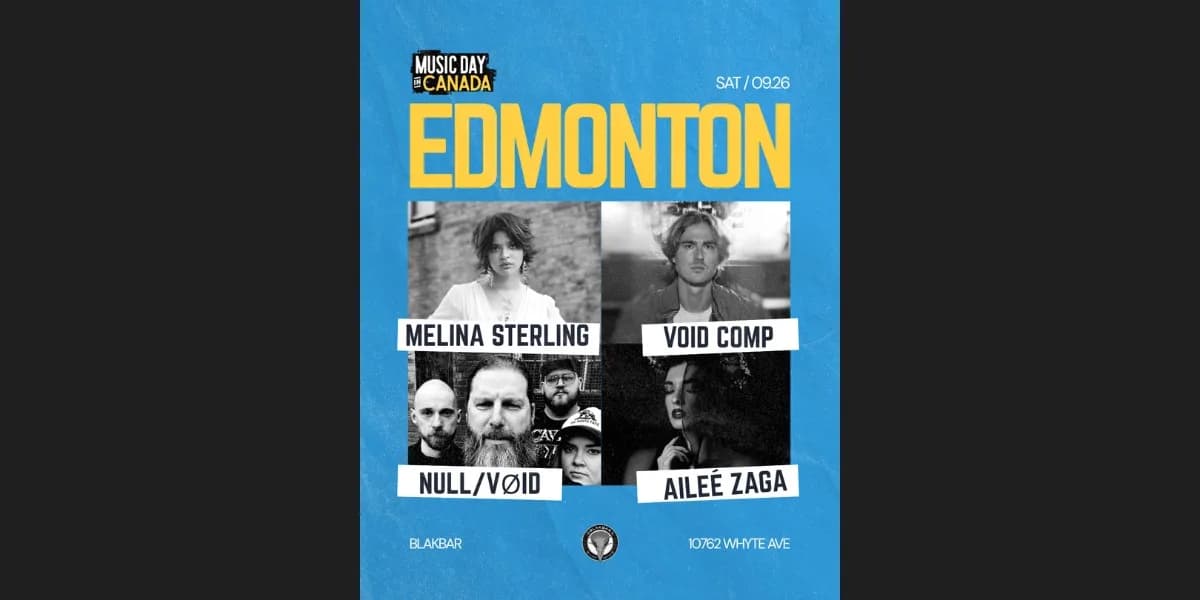 Blakbar: Music Day In Canada event poster