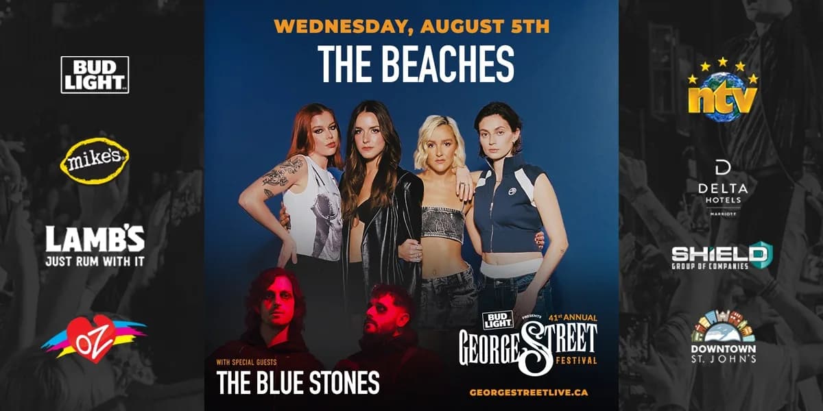 2026 George Street Festival: Wednesday, August 5th featuring The Beaches event poster