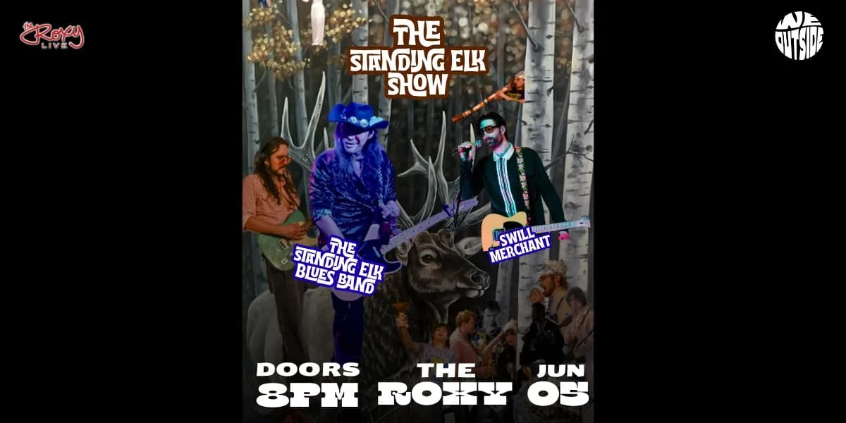 THE STANDING ELK BLUES BAND / SWILL MERCHANT event poster