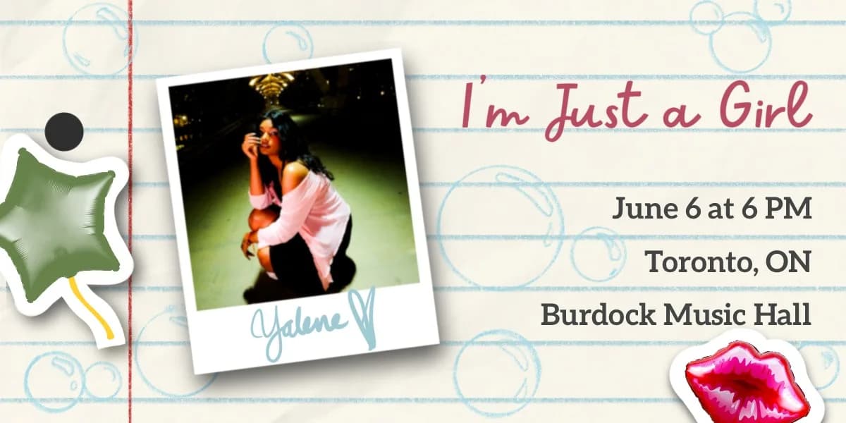 I'm Just a Girl - Yalene Live with Amaralynn event poster