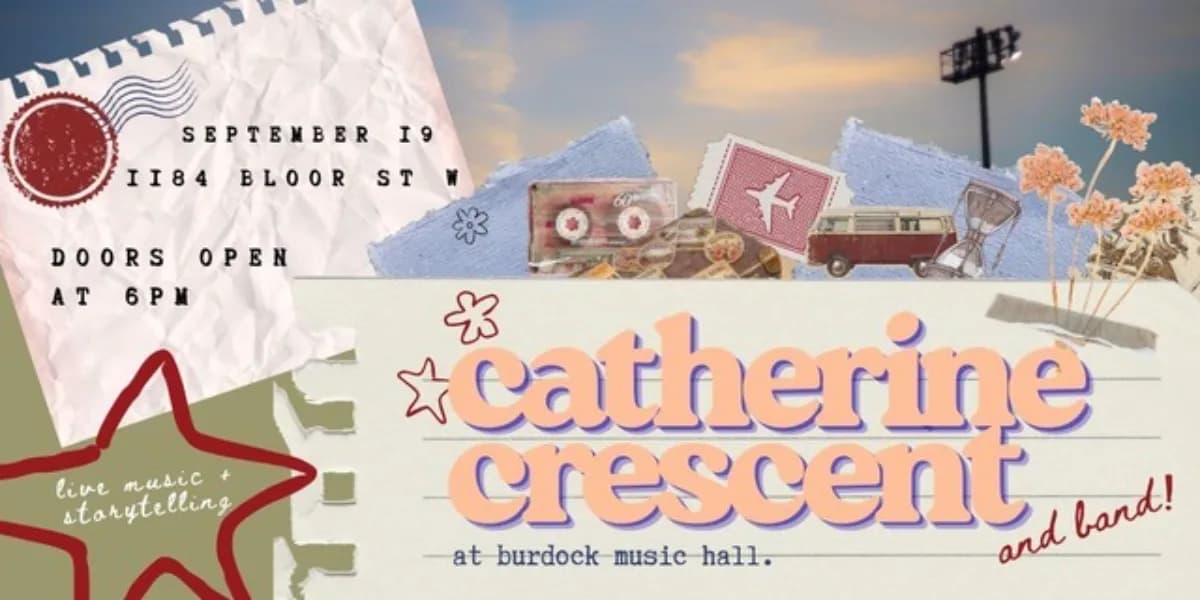 Catherine Crescent and Band event poster