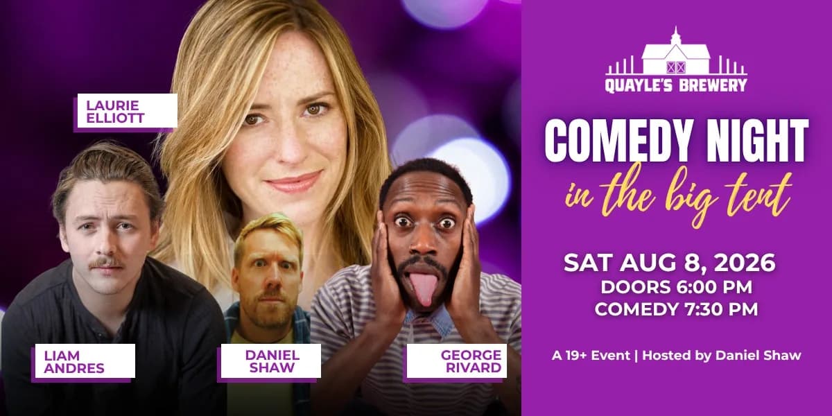 Comedy Night under the Big Tent - Saturday, August 8, 2026 event poster