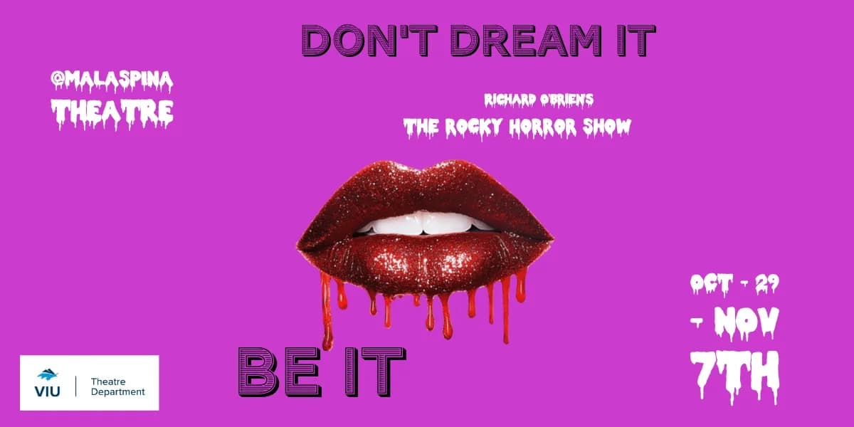 Malaspina Theatre Presents: Richard O'Brien's THE ROCKY HORROR SHOW event poster