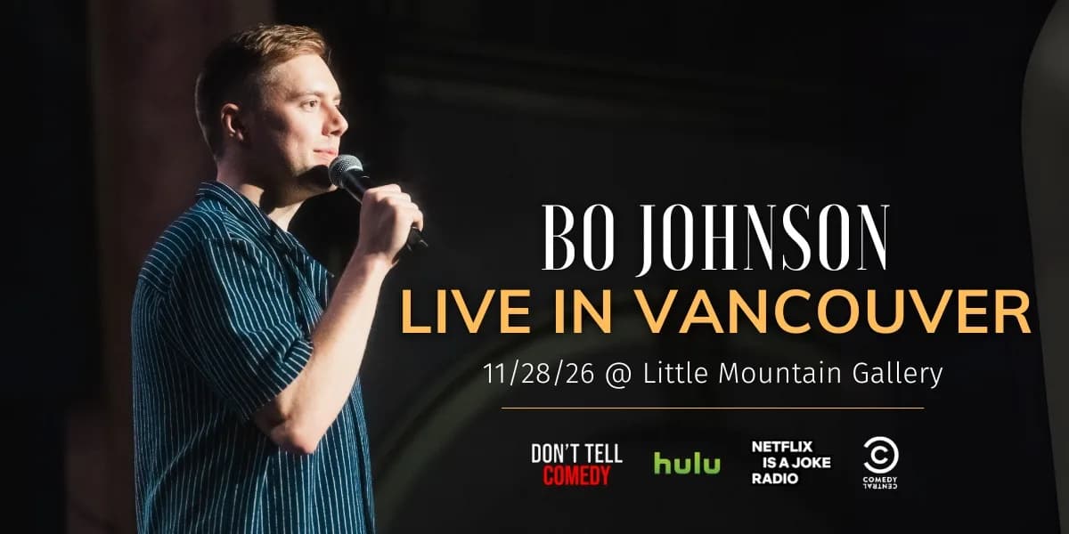 Bo Johnson Live in Vancouver event poster