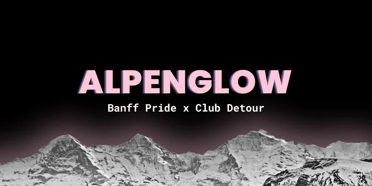 Alpenglow event poster