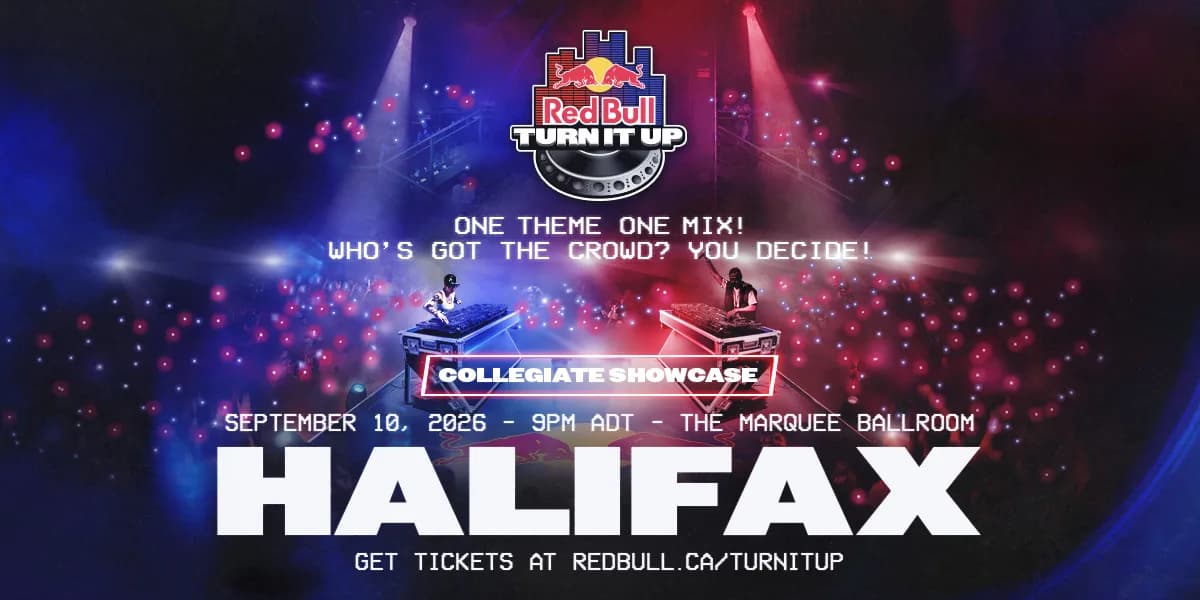 RED BULL TURN IT UP HALIFAX event poster