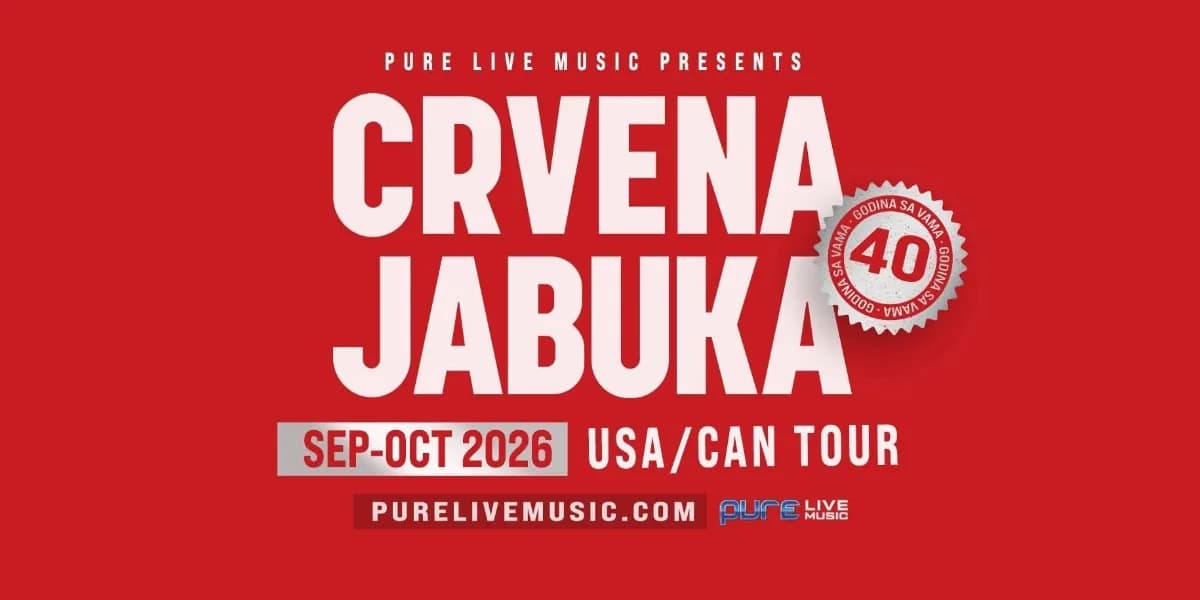 Crvena Jabuka Live in Concert - Calgary event poster