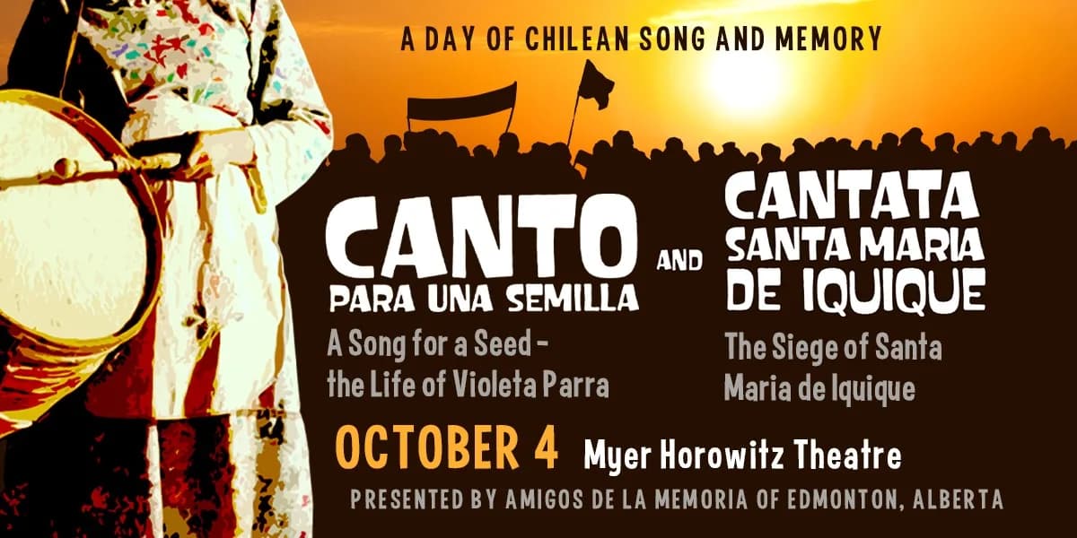 A Day of Chilean Song and Memory event poster