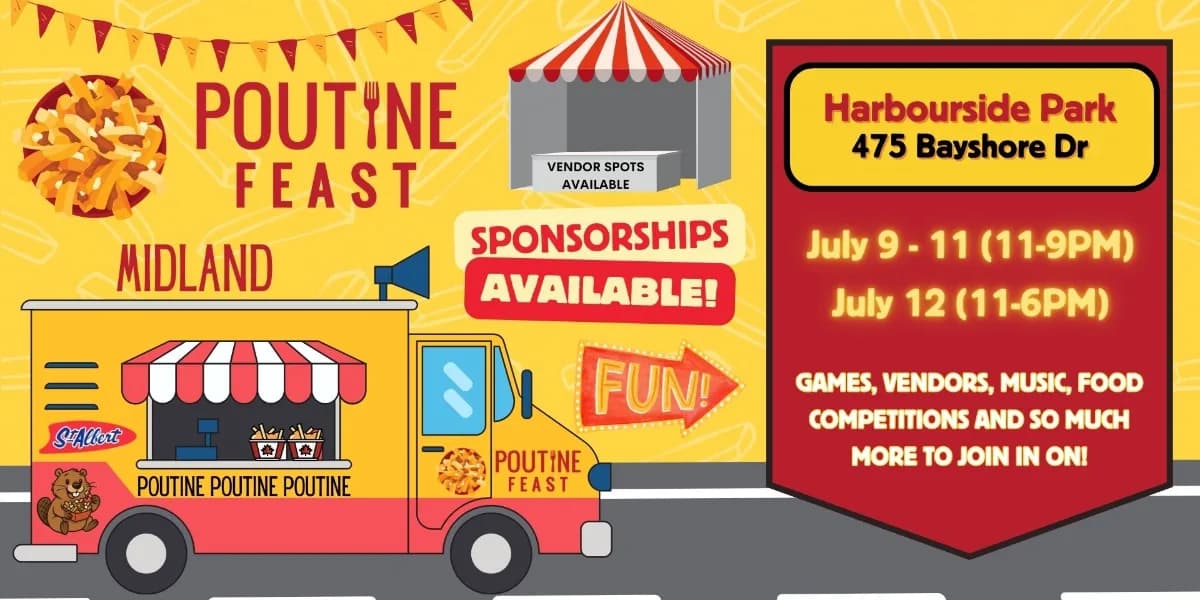Midland Poutine Feast event poster