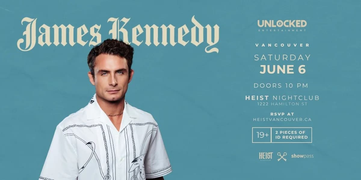 JAMES KENNEDY event poster
