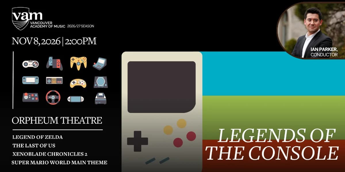 VAM Symphony Orchestra: Legends of the Console event poster