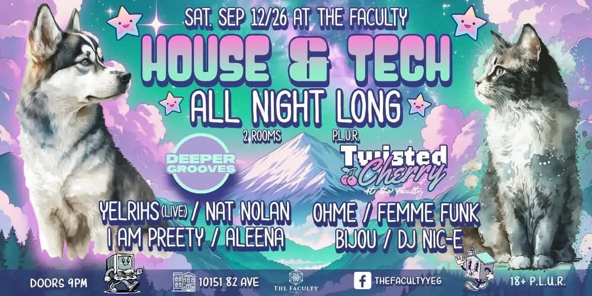 Twisted Cherry x Deeper Grooves event poster
