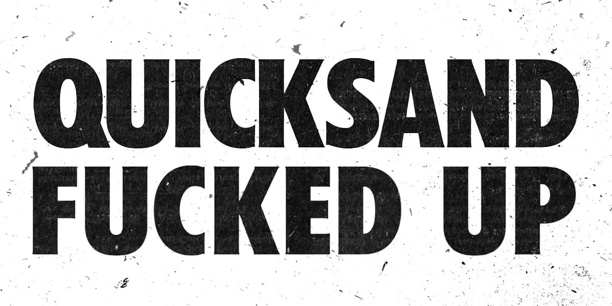 Quicksand & Fucked Up event poster