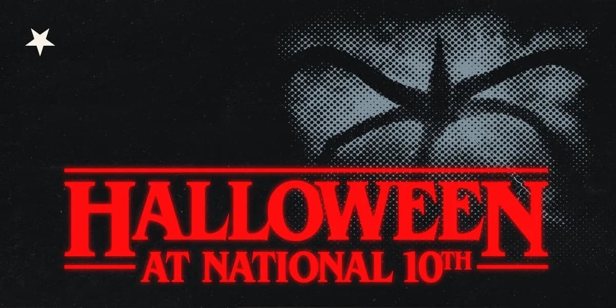 NATIONAL 10TH GETS STRANGER event poster