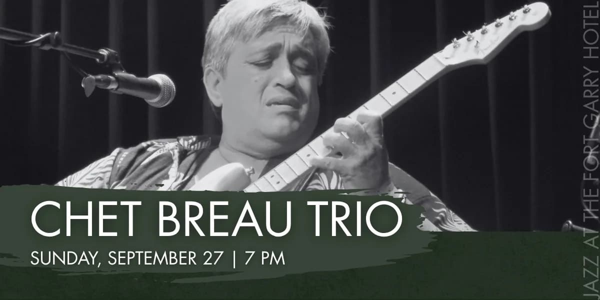 Chet Breau Trio event poster