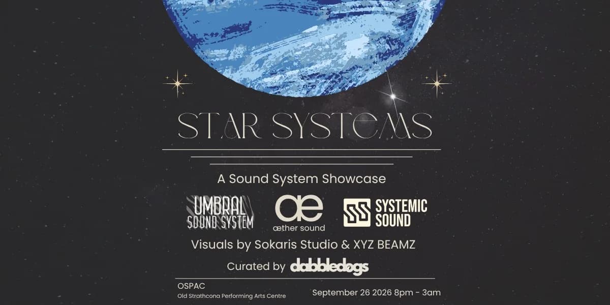 Star Systems event poster