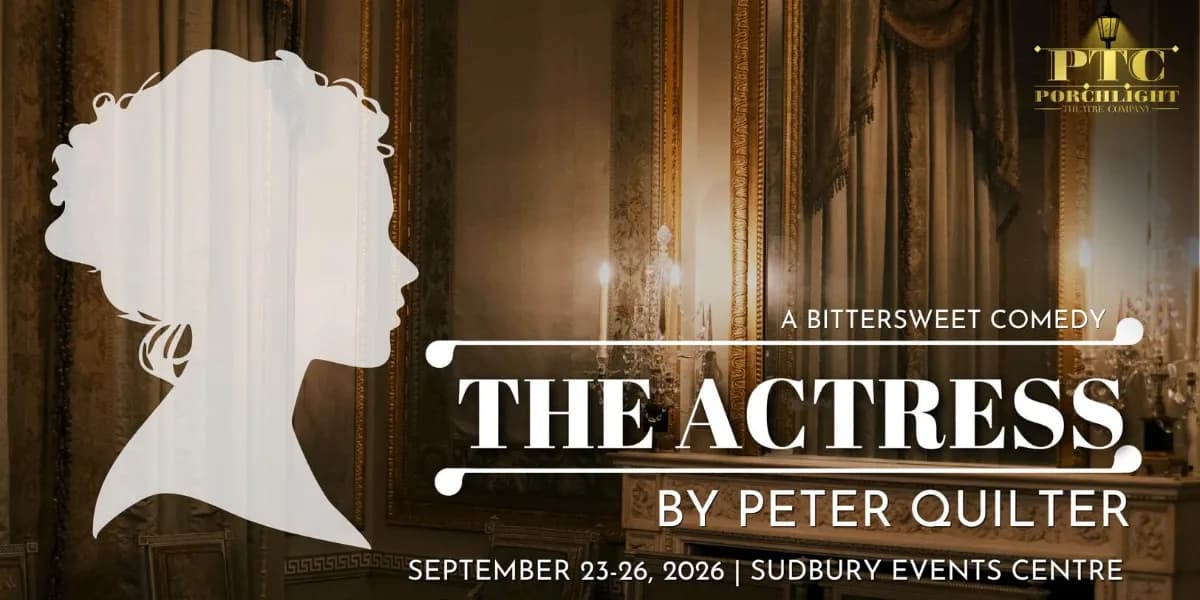 THE ACTRESS by Peter Quilter event poster