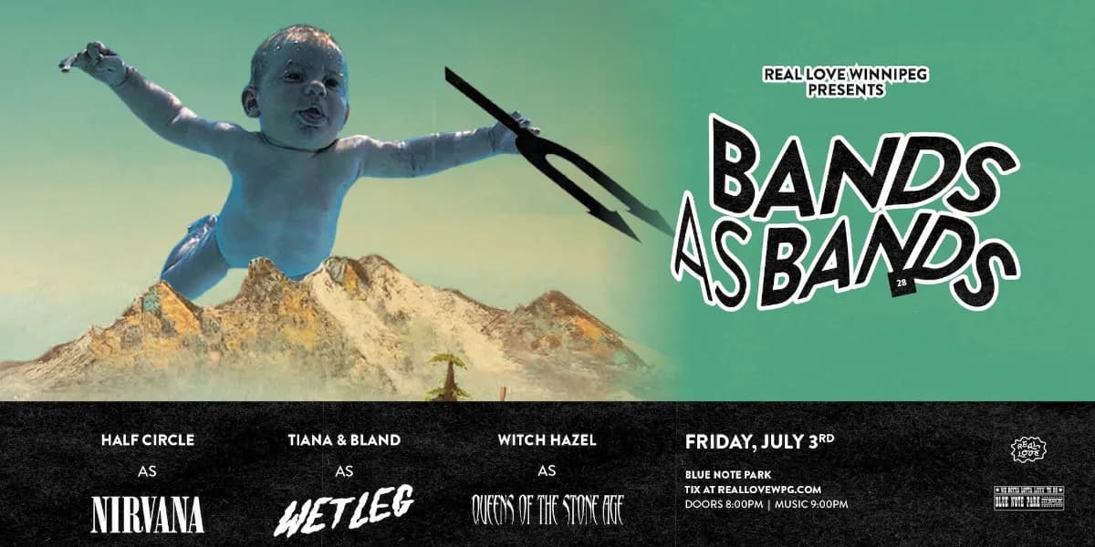 Bands as Bands 28 w/ Nirvana, Wet Leg & Queens of the Stoneage event poster