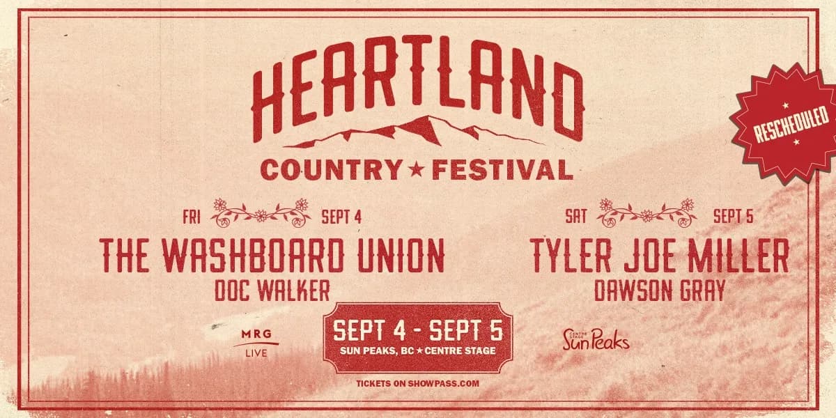 Heartland Country Festival 2026 event poster