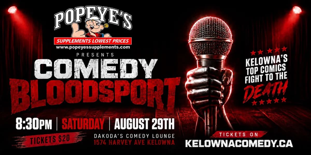 Comedy Bloodsport presented by Popeye's Supplements event poster