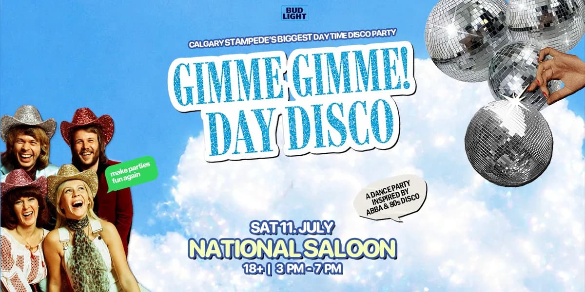 Gimme Gimme! Day Disco event poster