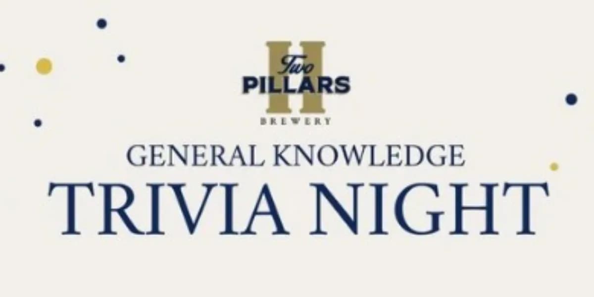 Two Pillars Brewery Trivia Night | Tues, Oct 27th event poster