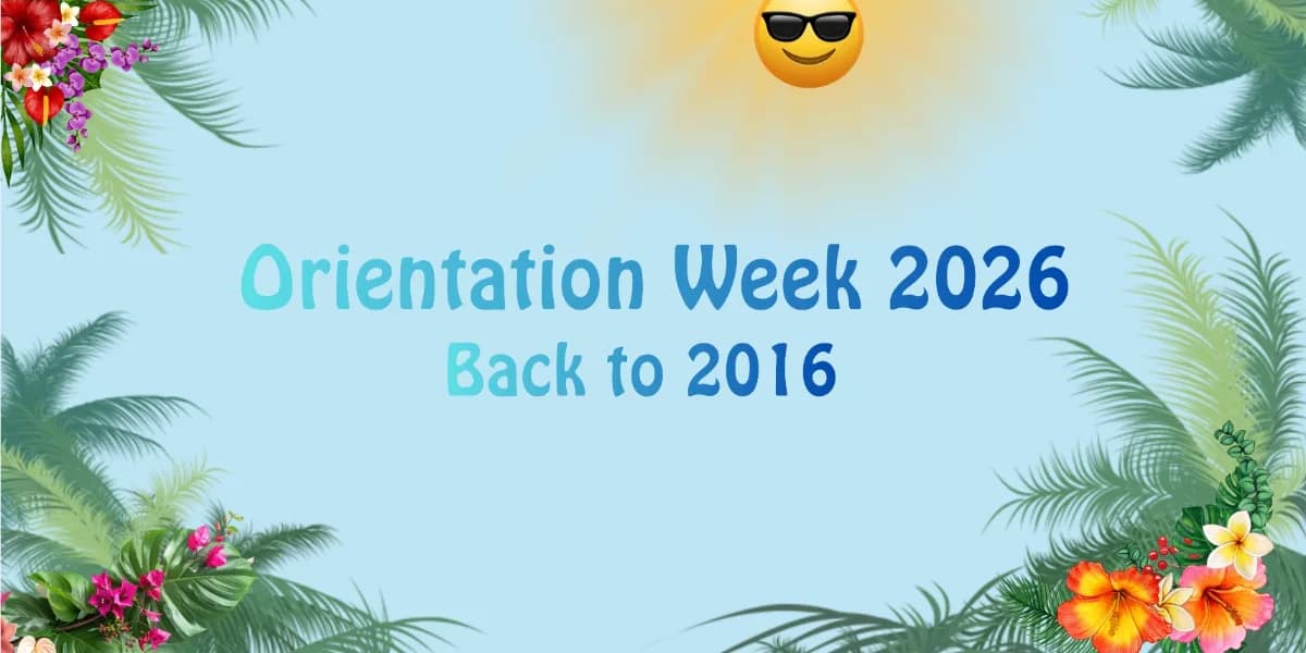 Orientation Week event poster