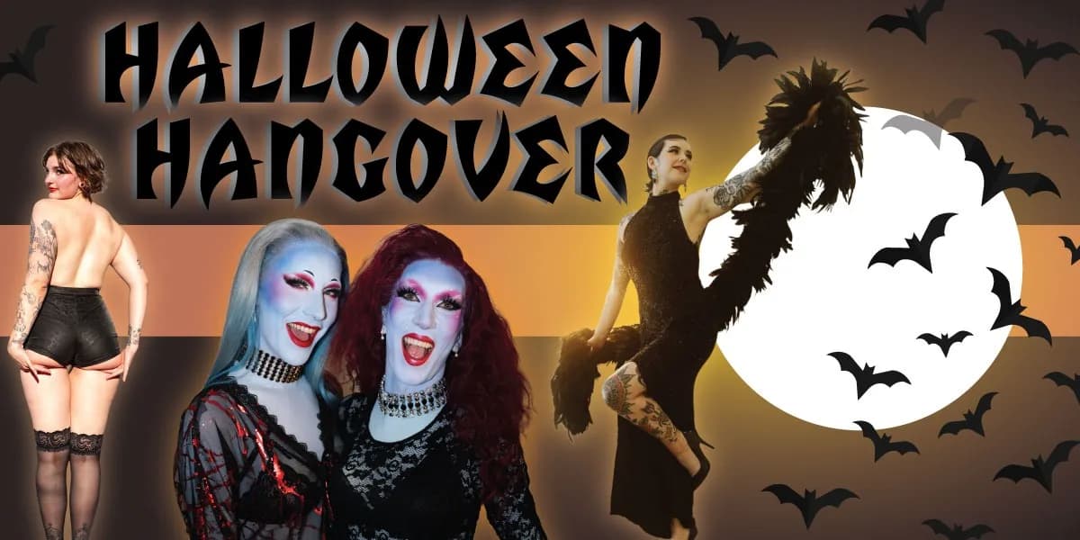 Hangover Halloween Drag & Burlesque Brunch event poster