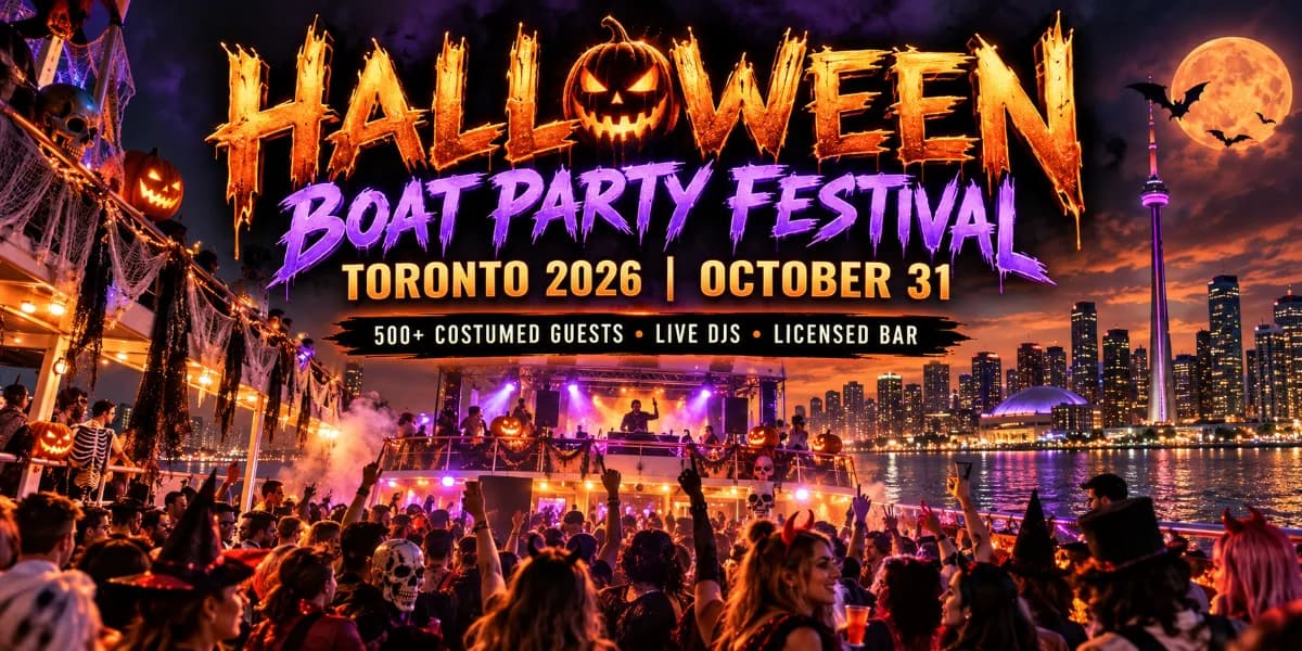Halloween Boat Party Festival Toronto 2026 event poster