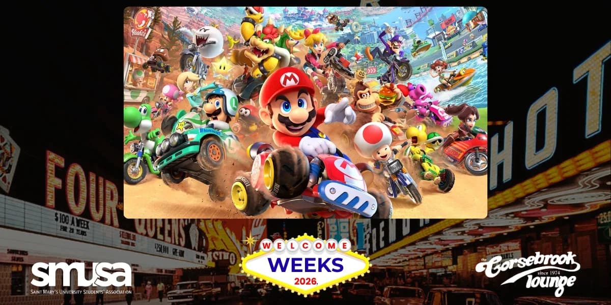 SMUSA Mario Mania event poster