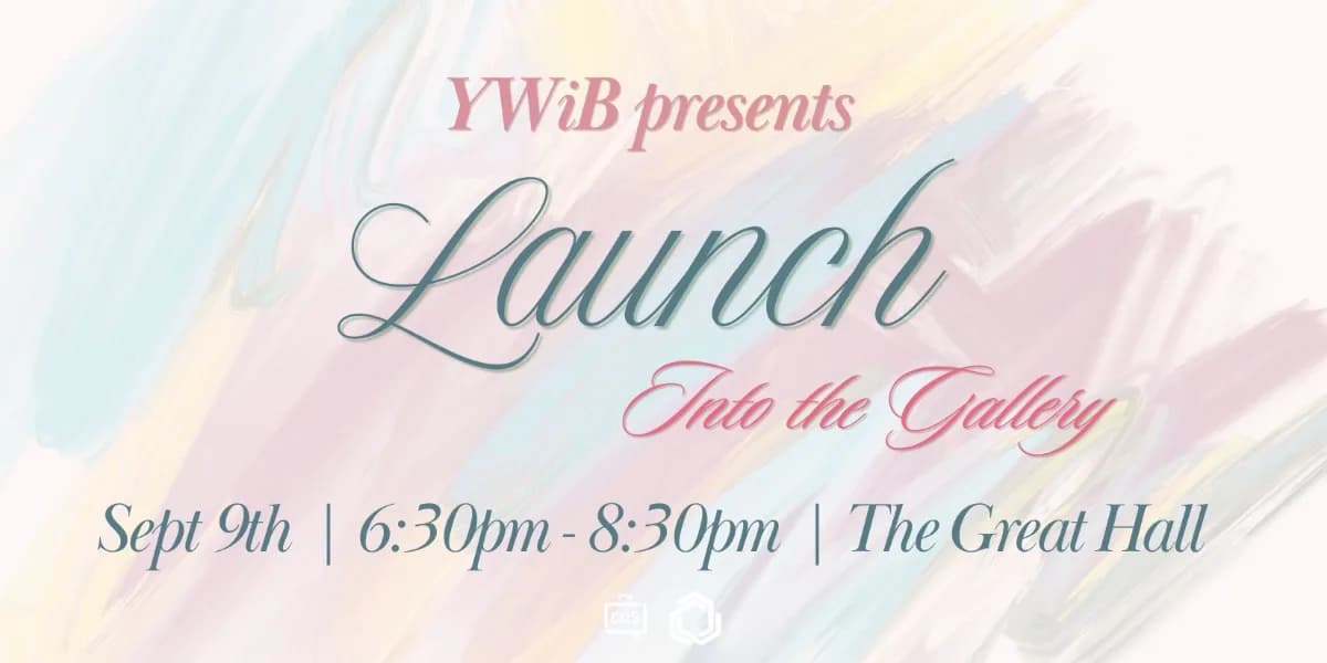 YWIB Launch: Into the Gallery event poster