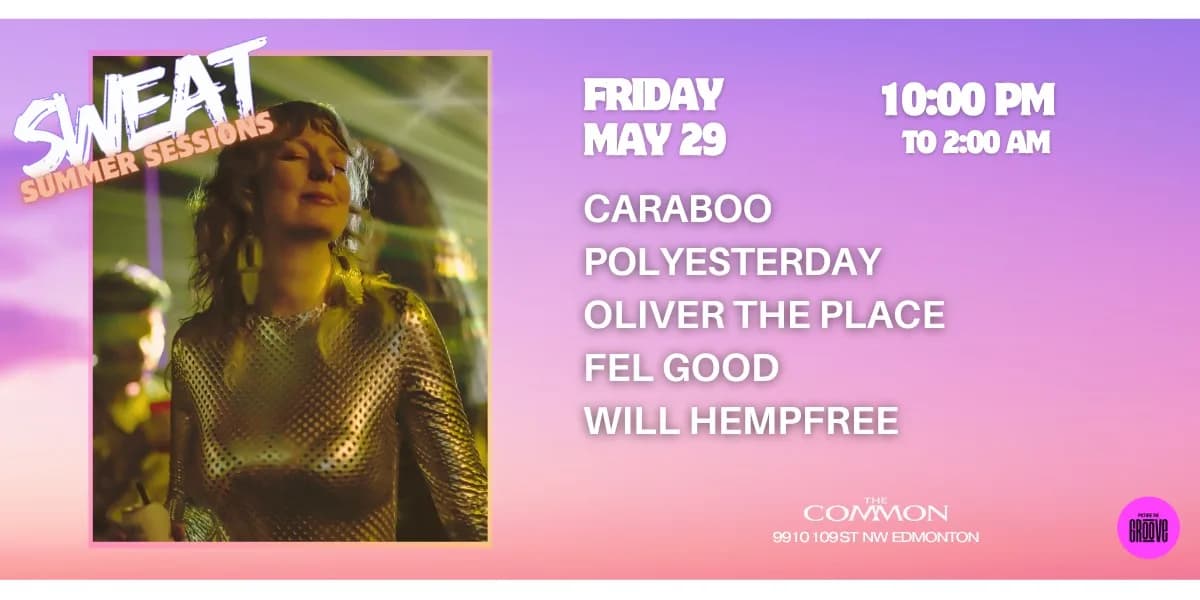 SWEAT Sessions at The Common event poster