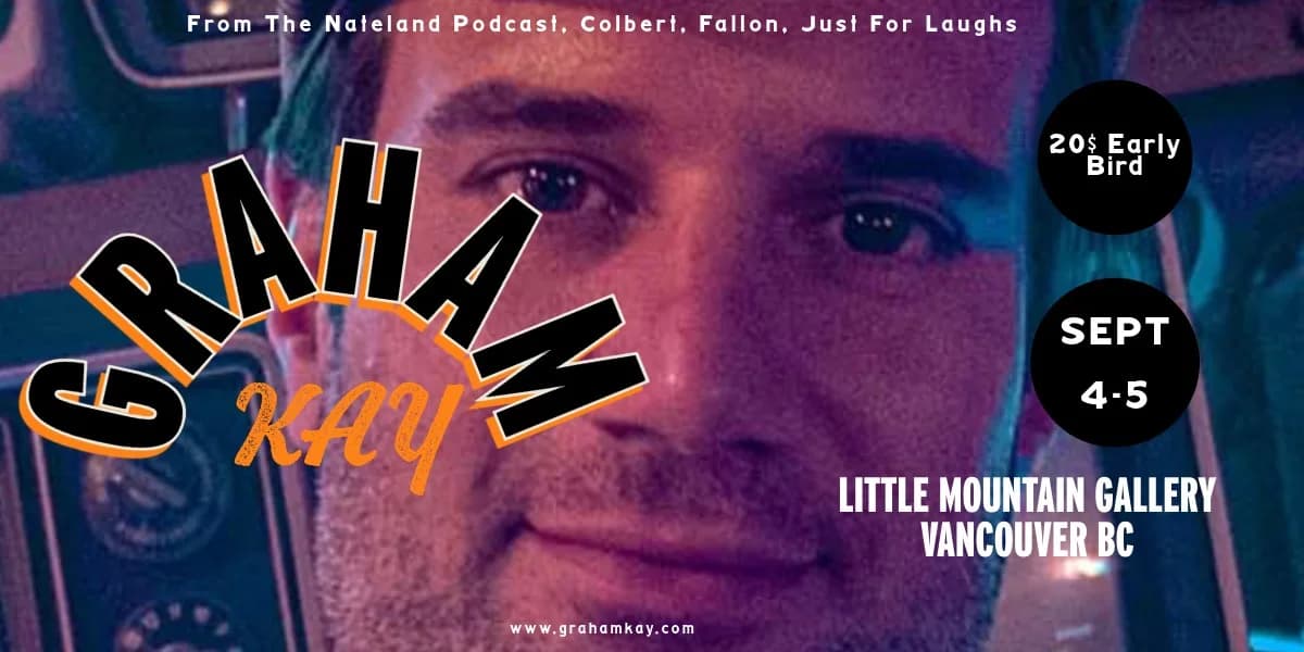Graham Kay Does His New Hour event poster