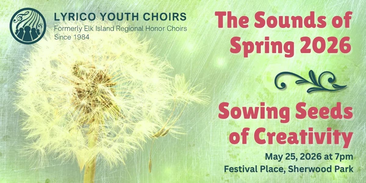 Lyrico Youth Choirs Presents: The Sounds of Spring event poster