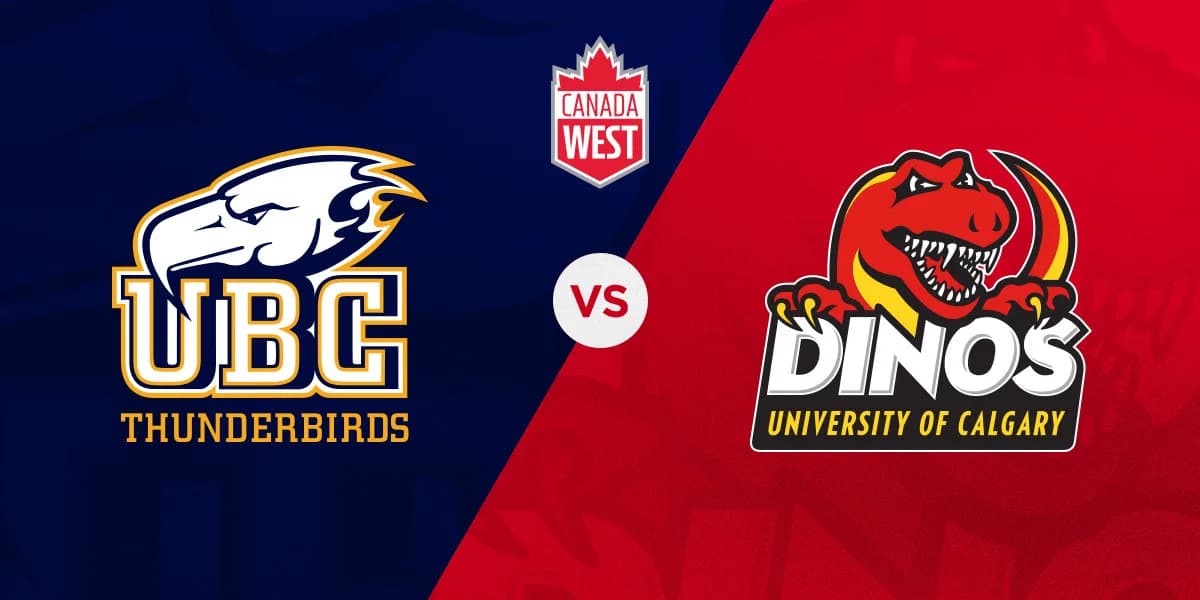 UCalgary Dinos Football vs. UBC Thunderbirds event poster