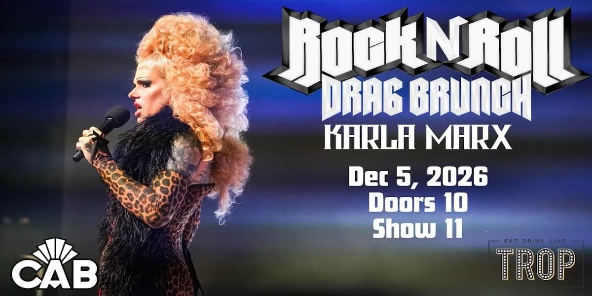 Rock n' Roll Drag Brunch at The Trop! event poster