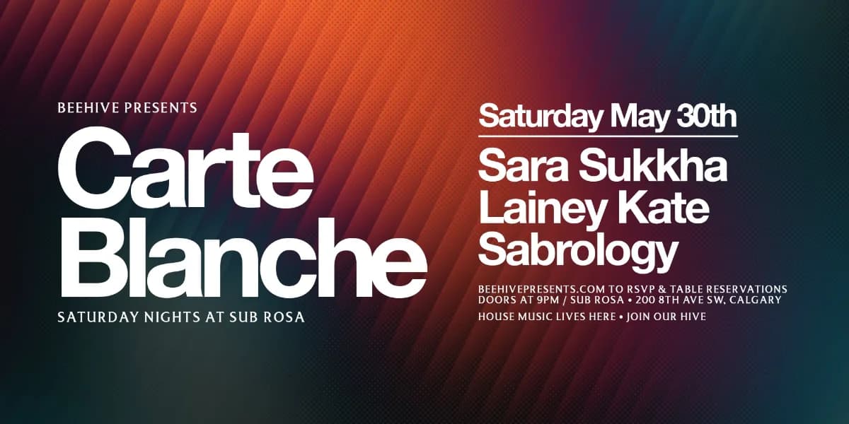 CARTE BLANCHE • 05.30.26 event poster