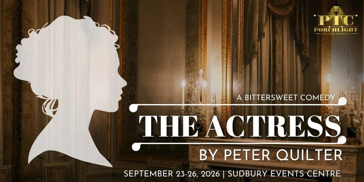 THE ACTRESS by Peter Quilter event poster