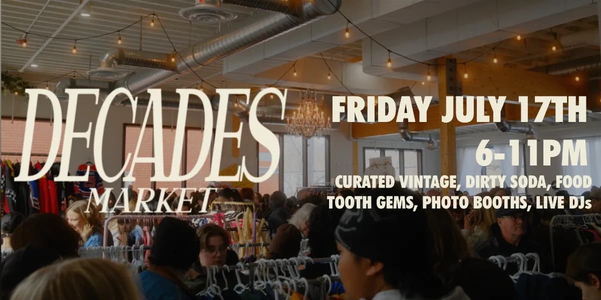 Decades Night Market event poster