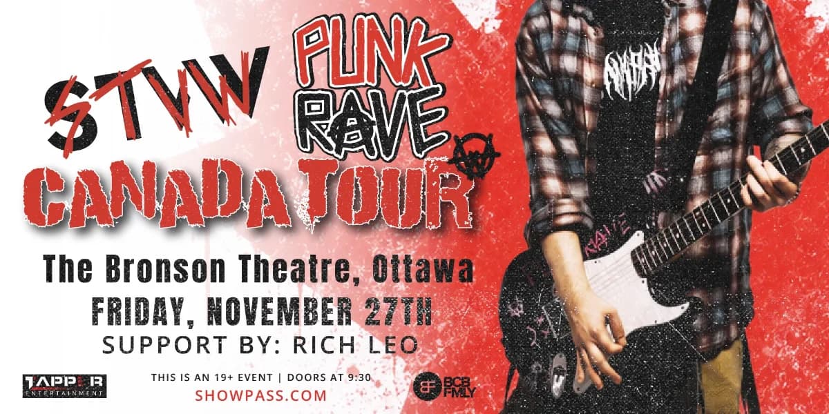 STVW - PUNK RAVE - OTTAWA event poster