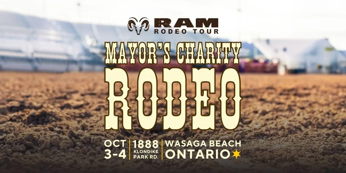 Wasaga Beach Mayor's Charity RAM Rodeo 2026 event poster