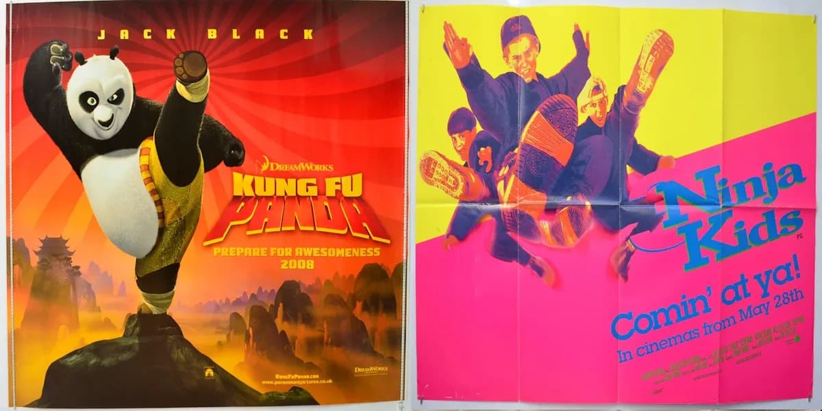 Kung Fu Panda (2008) & 3 Ninjas (1992) event poster