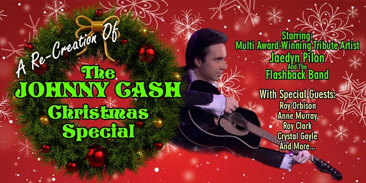A Re-Creation of the Johnny Cash Christmas Special event poster